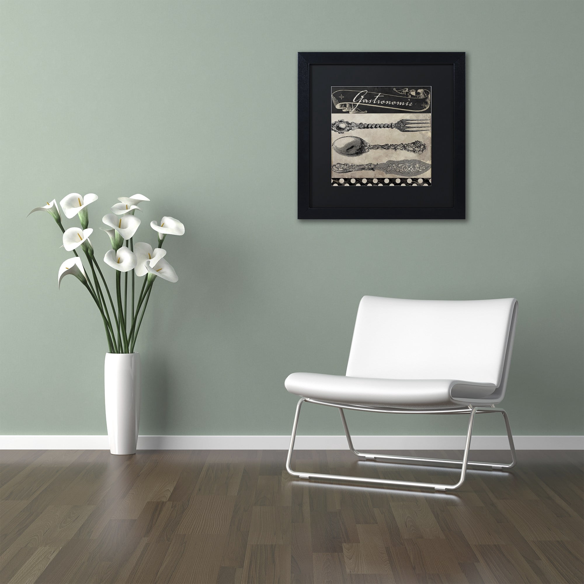 Trademark Fine Art "Bistro Parisienne II" Canvas Art by Color Bakery Black Matte, Black Frame