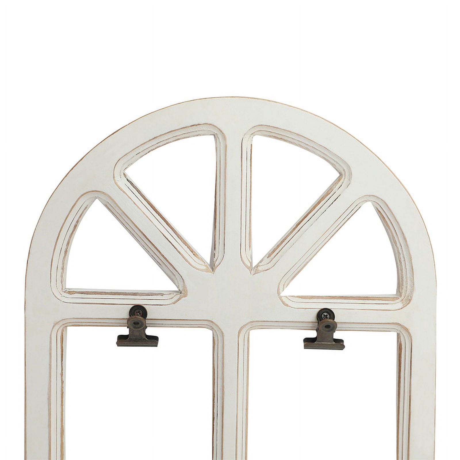 Liora Arch Farmhouse Window Pane Metal Wall Art Set
