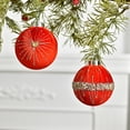 thumbnail image 4 of 12-Piece Velvet Christmas Ornaments, 8cm Flocked Silk Velvet Christmas Tree Pendants, Easy to Hang, Exquisite Holiday Decorations for Home, Tree, and Festive Décor, 4 of 5
