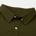 thumbnail image 7 of Men's Loose Classic Lapel Multi Pocket Button Down Long Sleeve Work Shirt for Spring Fall Industrial Style,Army Green,L, 7 of 7