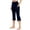 Navy-01, variant on LIBRCLO Yoga Pants for Women with Pockets Athletic Gym Capri Pants Comfort Waist Leggings Army Green L