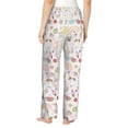 thumbnail image 3 of Goofa Summer Rabbit Printed Soft Pajama Pants for Women, Wide Leg Comfy Casual Lounge Yoga Pants-, 3 of 9