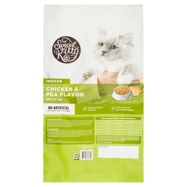 Indoor Formula Dry Cat Food With Chicken and Pea, 16 lbs photo 7