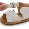 thumbnail image 5 of Infant Baby Girls Sandals Soft Sole T-Strap Toddler Flats First Walkers Summer Shoes, 5 of 7