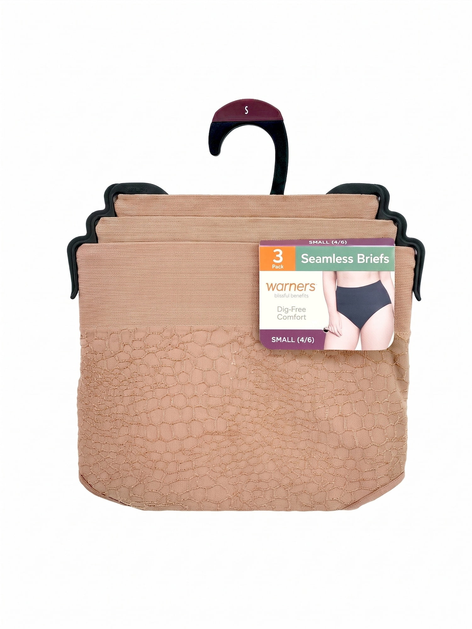 Warners Blissful Benefits Women's Dig-Free Seamless Brief 3-Pack, Sizes S-3XL