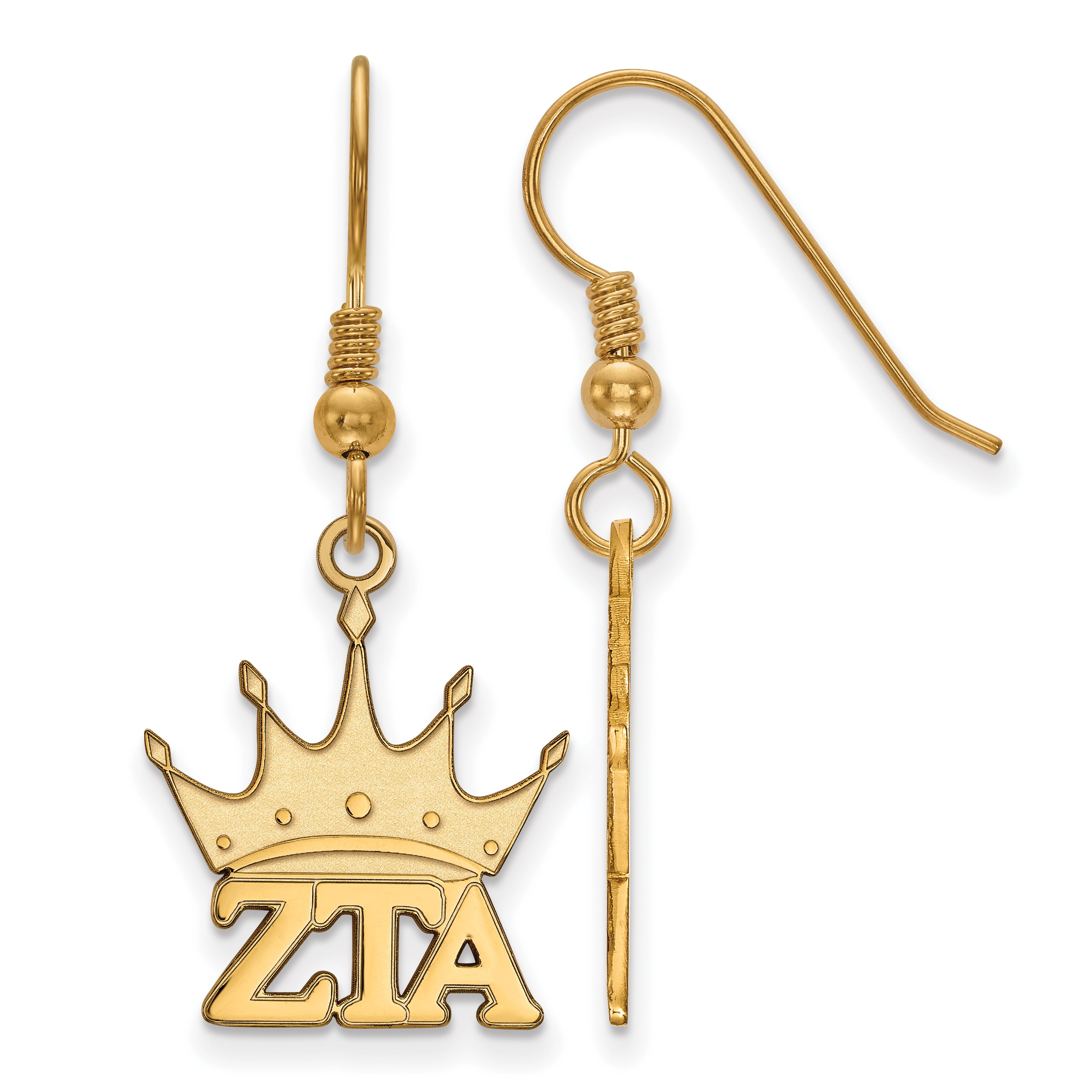ZTA Sterling Silver LogoArt 18in Official Licensed Greek Sororities Zeta Tau Alpha Medium Pendant w/ Necklace ZTA Sterling Silver LogoArt 18in Official Licensed Greek Sororities Zeta Tau Alpha Medium Pendant w/ Necklace