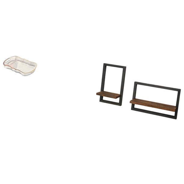 Bandeja de almacenamiento,Bandeja rectangular para servir,bandeja para postres y frutas de cocina,Bandeja decorativa organizadora multifunción para el hogar,Estantes de almacenamiento de