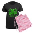 thumbnail image 5 of CafePress - Celtic Shamrocks Women's Dark Pajamas - Women's Short Sleeve Print T-Shirt and Pants Dark Cotton Pajama Set, 5 of 7