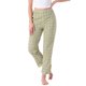 thumbnail image 1 of Pantalones de pijama de algodón a cuadros para mujer, con cintura elástica y bolsillo, pantalones de lounge largos L, a cuadros amarillos, 1 of 6