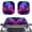 Cyber Dragon Pattern, variant on Uourmeti Cartoon School Bus Front Windshield Sun Shade - 2-Piece Foldable UV & Heat Blocker - Keeps Vehicle Cool, Universal Fit for Most Cars SUVs Trucks