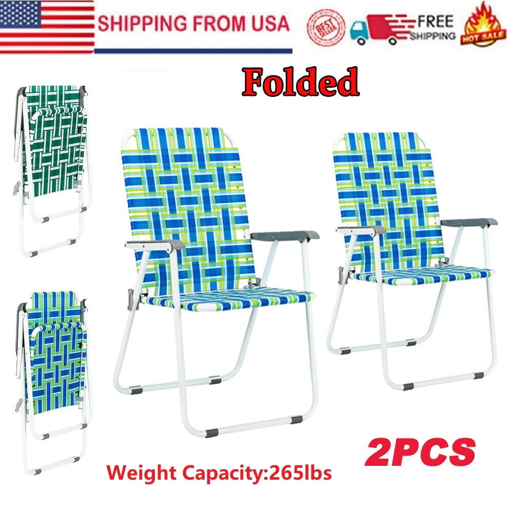 Goorabbit Beach Chairs Backpack,(2Pack) Steel Tube PP bed Folding