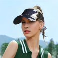 thumbnail image 5 of Rocae 2025 Happy New Year 2 for Sport Sun Visor Hats Adjustable Empty Top Baseball Cap Cotton Ball Caps for Women and Men, 5 of 7