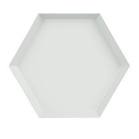 Plateau de Rangement de Bureau Polygonal en Métal Hexagonal Compote