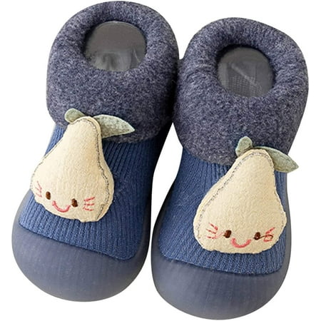 

QWZNDZGR Breathable Elastic Non-Lacing Socks Shoes Socks Booties with Grips Baby Toddler Indoor House Floor Slipper