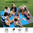 thumbnail image 5 of Manta de playa Anti Arena Estera de playa impermeable 210 x 200 cm 4 Esquinas de fijación Alfombra Estera de playa para viajes en la playa Camping Senderismo Picnic Vacaciones brillar Electrónica, 5 of 5