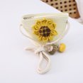 thumbnail image 1 of Sombrero de sol de verano para niños, sombrero de paja con girasol para niñas, sombrero de playa para padres e hijos, bolso y traje, 1 of 6