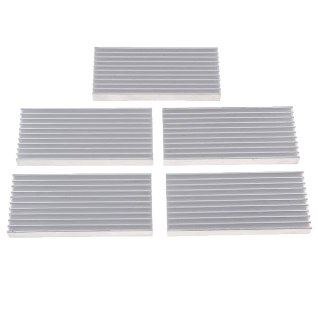 Del Refrigerador Del Módulo Del Radiador Del Disipador De Aluminio De 5 Paquetes Para CPU De Computadora, Luz , Amplificador De Yotijar Aleta de enfriamiento por difusión de calor