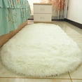 thumbnail image 2 of Lochas Soft Indoor Modern Area Rugs Fluffy Living Room Carpets for Children Bedroom Home Decor Nursery Rug, 2.6'x5.3',Cream White, 2 of 7