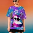 thumbnail image 4 of Camiseta de dibujos animados divertidos de Disney Stitch Camiseta de mujer con estampado de Lilo Stitch Camiseta estilo hip hop Ropa de mujer, 4 of 5
