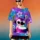 thumbnail image 4 of Camiseta de dibujos animados divertidos de Disney Stitch Camiseta de mujer con estampado de Lilo Stitch Camiseta estilo hip hop Ropa de mujer, 4 of 5