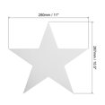 thumbnail image 2 of Uxcell 11" Star Cutouts, 12 Pack Star Cutout Double Printed Paper Stars for Classroom Decoration DIY Craft, Silver, 2 of 6