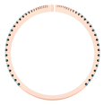 thumbnail image 4 of 0.525 ctw Statement Anniversary Ring for Women | Round Cut Simulated Turquoise | Hyperallergenic Solid 18K Rose Gold, 4 of 5