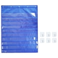 thumbnail image 1 of Tabla De Bolsillo Colgante Estándar Para El Aula Con Ganchos Para El Horario Diario School Blue Sunnimix Gráfico de bolsillo, 1 of 8