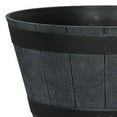 thumbnail image 3 of Mainstays 19in Whiskey Barrel Resin Planter, Grey, 3 of 5