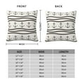 thumbnail image 2 of Pofeuu Anchors and Ropes Print Double-sided plush pillowcase Square Throw Pillow Covers Pillows Cover for Living Room Bedroom Sofa Couch Cushion Cover（No pillow core）-24"x24", 2 of 7