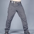 thumbnail image 2 of Ropa de calle para hombre moda Casual Hip Hop Cargo Pants pantalones de senderismo para actividades al aire libre - Gray_S Sunnimix Pantalones tipo cargo, 2 of 8