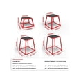 thumbnail image 2 of Bingirl Plyometric Jumping Box - Steel Plyo Box for Exercise with Anti-Slip Surface, 12/18/24 Inch (Red) for Home Gym Training, 2 of 7