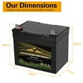 WEIZE Lawn & Garden AGM Battery, 12V 300CCA BCI Group U1 SLA Starting