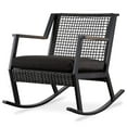 thumbnail image 2 of Afuera Living Contemporary Aluminum Patio Rocker in Black (Set of 2), 2 of 8