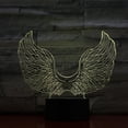 thumbnail image 2 of Lámpara de mesa Wings 3D LED con luz nocturna para dormitorio infantil, 2 of 2