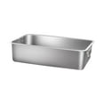 thumbnail image 1 of Caja de arena abierta, bandeja de arena de Metal, portátil, antiadherente, para todo tipo de arena para gatos, fácil de limpiar, bandeja de arena para 36x27x10cm, 1 of 8