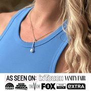 Cate & Chloe Tatum 18k White Gold Plated Pearl Pendant Necklace with Swarovski Crystal for Women