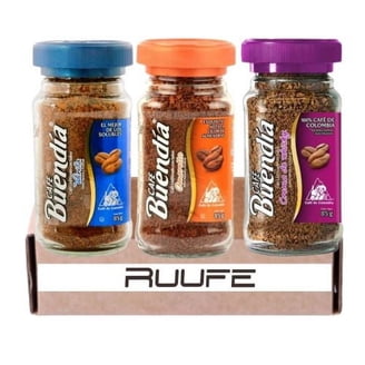 RUUFE Amaretto Instant Coffee - 100% Colombian Freeze-Dried, 3 Pack (2.9oz Each)