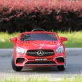 thumbnail image 4 of Tobbi 12V Kids Ride On Car Licensed Mercedes-Benz Electric Battery Toy with Remote Control MP5,Red, 4 of 10