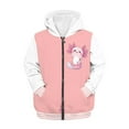 thumbnail image 2 of Psesaysky Kids Kawaii Axolotl Hoodies for Boys Girls Zip Up Hooded Toddler Sweatshirt Cozy Warm Winter Jacket for Teen Girl 8-10 Years, 2 of 7