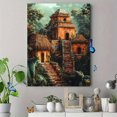 thumbnail image 4 of Jungle Temple Wall Art Canvas Print， Suitable for Living Room，Study， and Hotel Decoration., 4 of 8