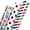 Iridescent, variant on Birthday Wrapping Paper Iridescent Gift Wrapping Paper Mini Roll, 3 Rolls Happy Birthday Polka Dots Stripes Printed Assortment - 17 inch x 120 inch(10feet) Per Roll