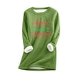 thumbnail image 2 of Ventes de Liquidation! Aqestyerly Hauts de Noël pour Femmes Liquidation Mode Imprimée Peluche Chaude, 2 of 3