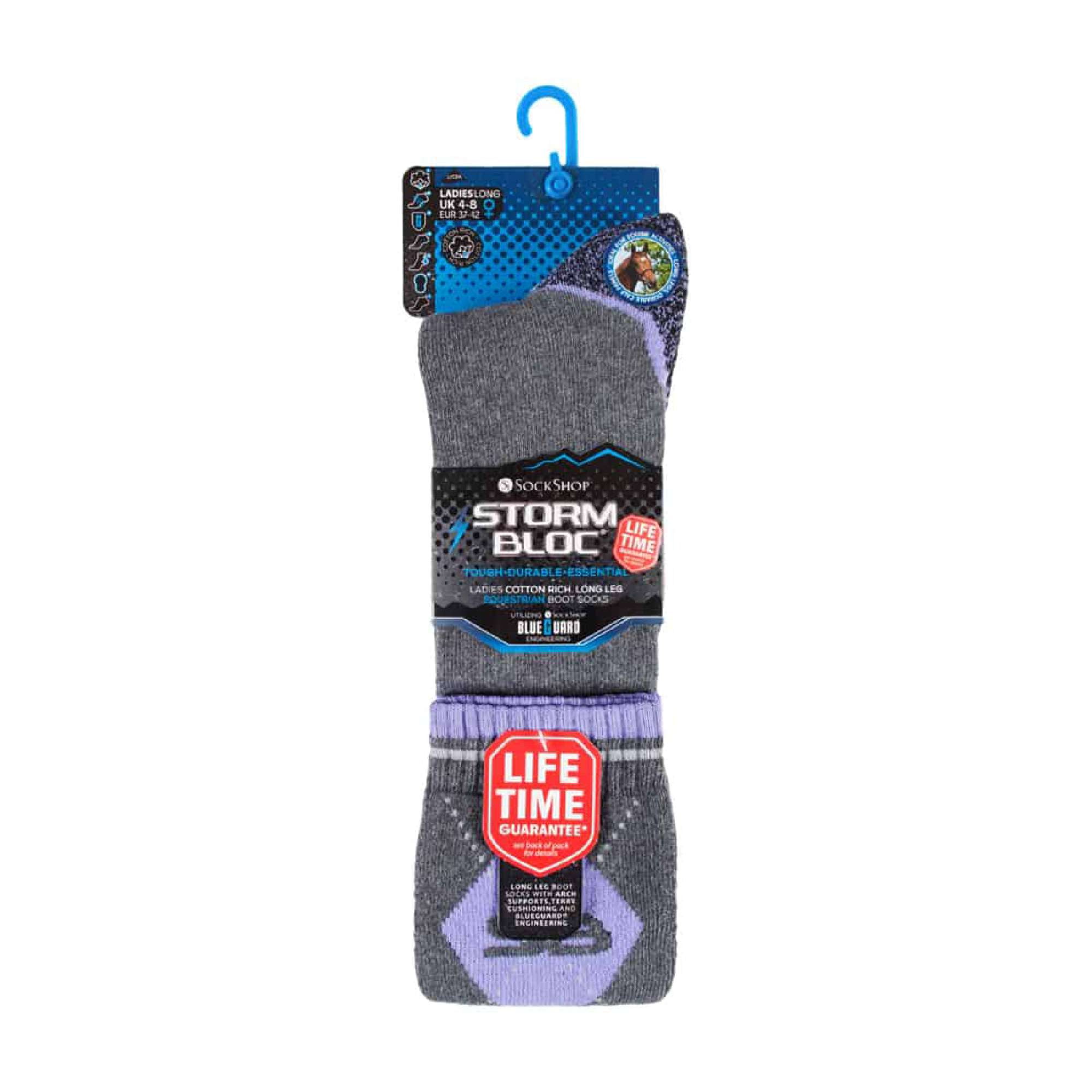 Storm Valley - Ladies Knee High Long Cotton Horse Riding Equestrian Boot Socks