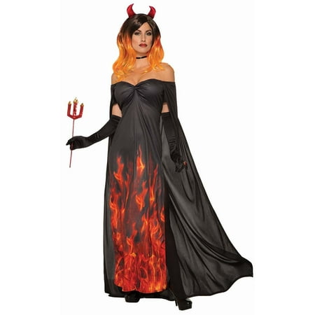 Demons & Devils Elegant Women's Costume Dress, Standard Size | Walmart ...