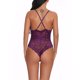 thumbnail image 3 of Mono sexy Mono de cosplay suave Mono de tela con pantalla de encaje para mujeres adultas, Morado, XL AweSitey XX000036-40, 3 of 7