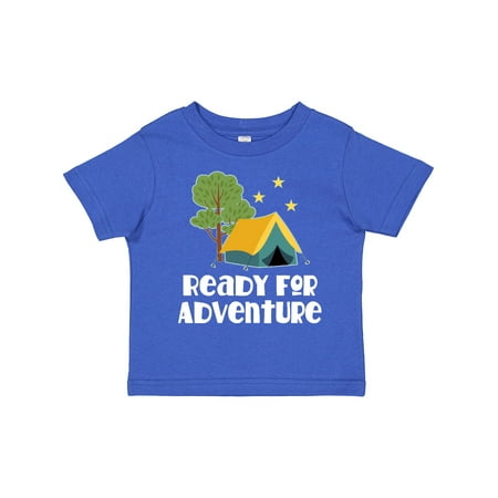 

Inktastic Camping Tent Ready for Adventure Gift Toddler Boy or Toddler Girl T-Shirt