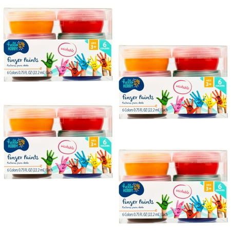 Hello Hobby Multi-Color Finger Paints (24 Pack)