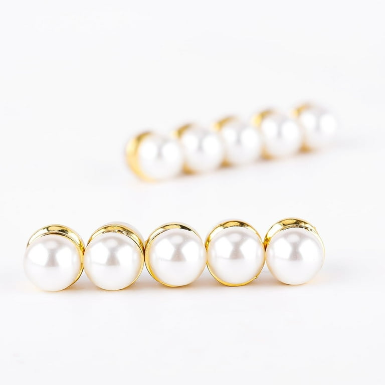 10pcs Veil Weights Strong Hijab Magnets Pearl Pins Magnetic Hijab Pins for  Clothes Scarves Niqab, Pearl Veil Beautiful Wedding Double Sided Hijab  Magnets for Women Girls 