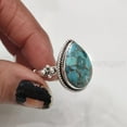 thumbnail image 5 of Natural Blue Copper Turquoise Ring, Bohemian Turquoise Ring, December Birthstone, 925 Sterling Silver, Womens Ring, Christmas, Thanksgiving, Handmade, Statement Jewelry, Natural Turquoise Ring, 5 of 7
