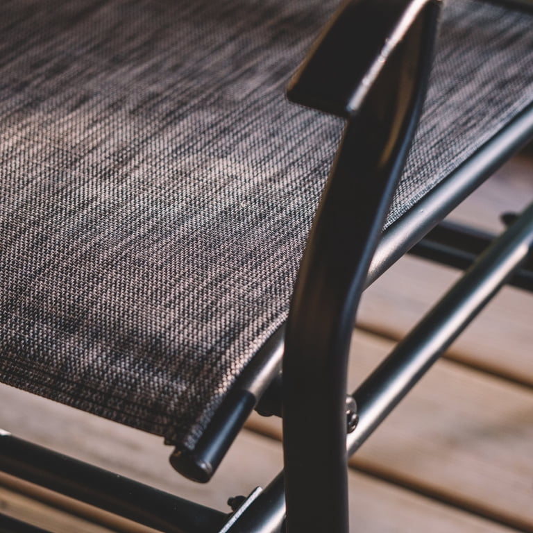 Backyard Expressions 2-Person Glider Bench, Heathered Grey photo 7